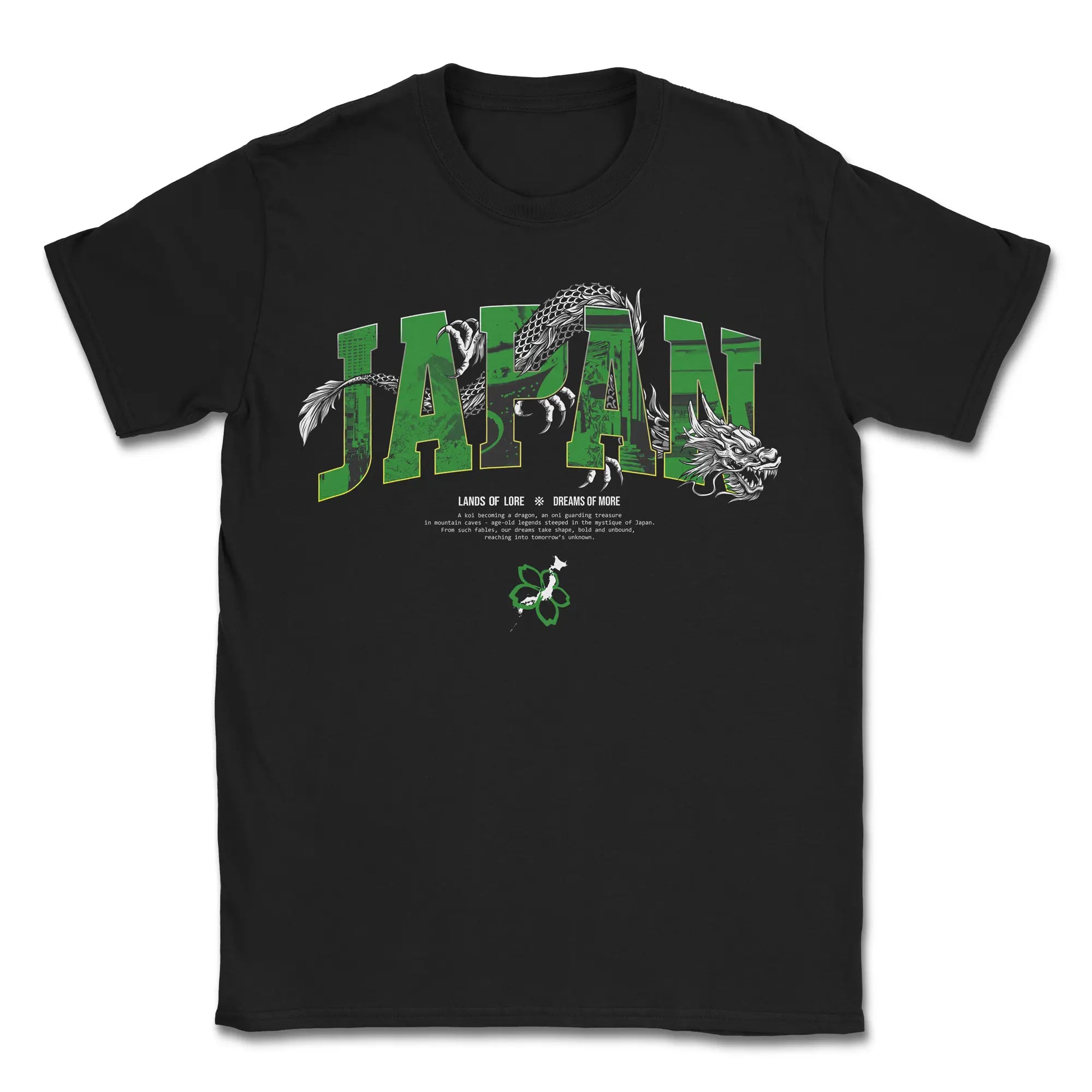 Japan Lands Of Lore Green // T-Shirt