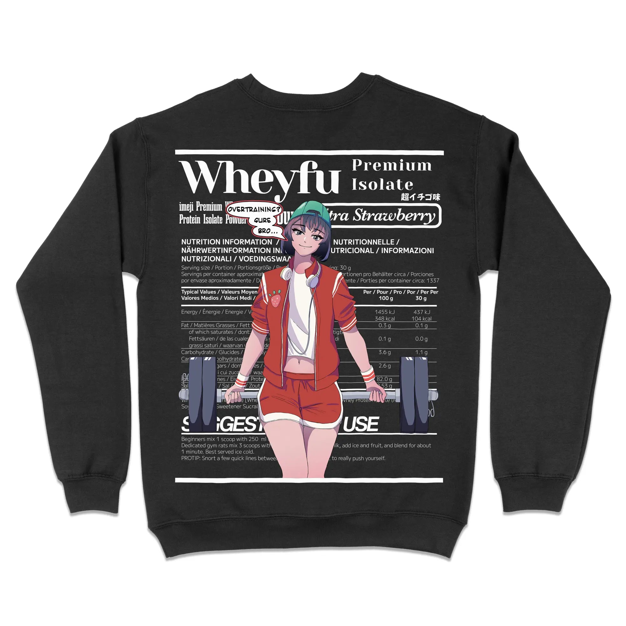 Wheyfu Ultra Strawberry Gen1 [Backprint] // Sweatshirt