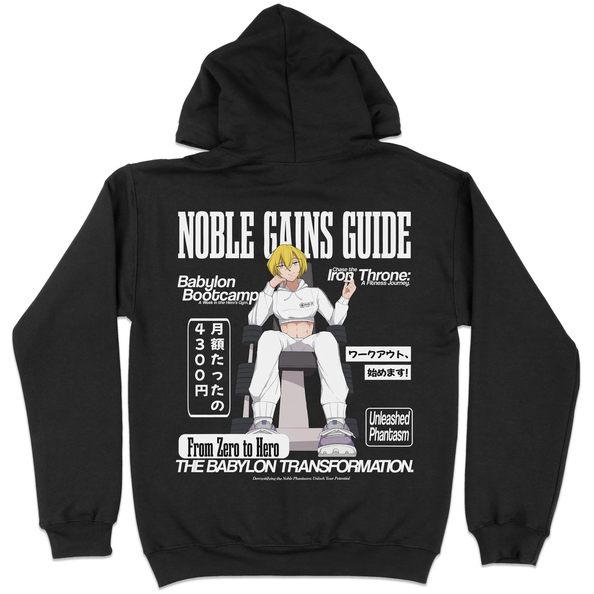 Gym of Babylon Noble Gains Guide Gen3 [Backprint] // Hoodie