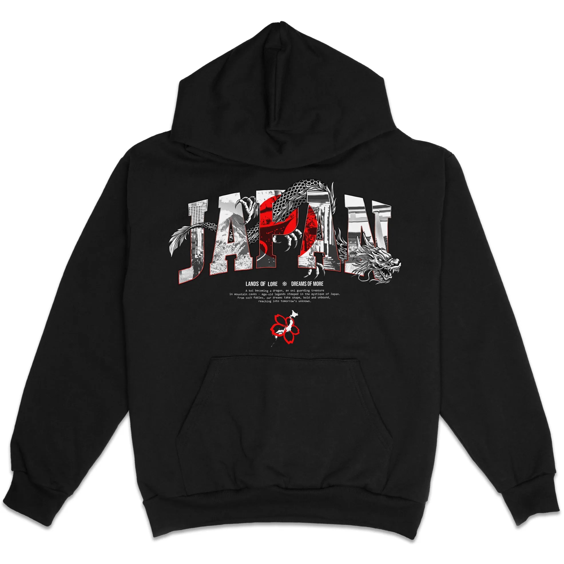 Japan Lands Of Lore Flag // Hoodie