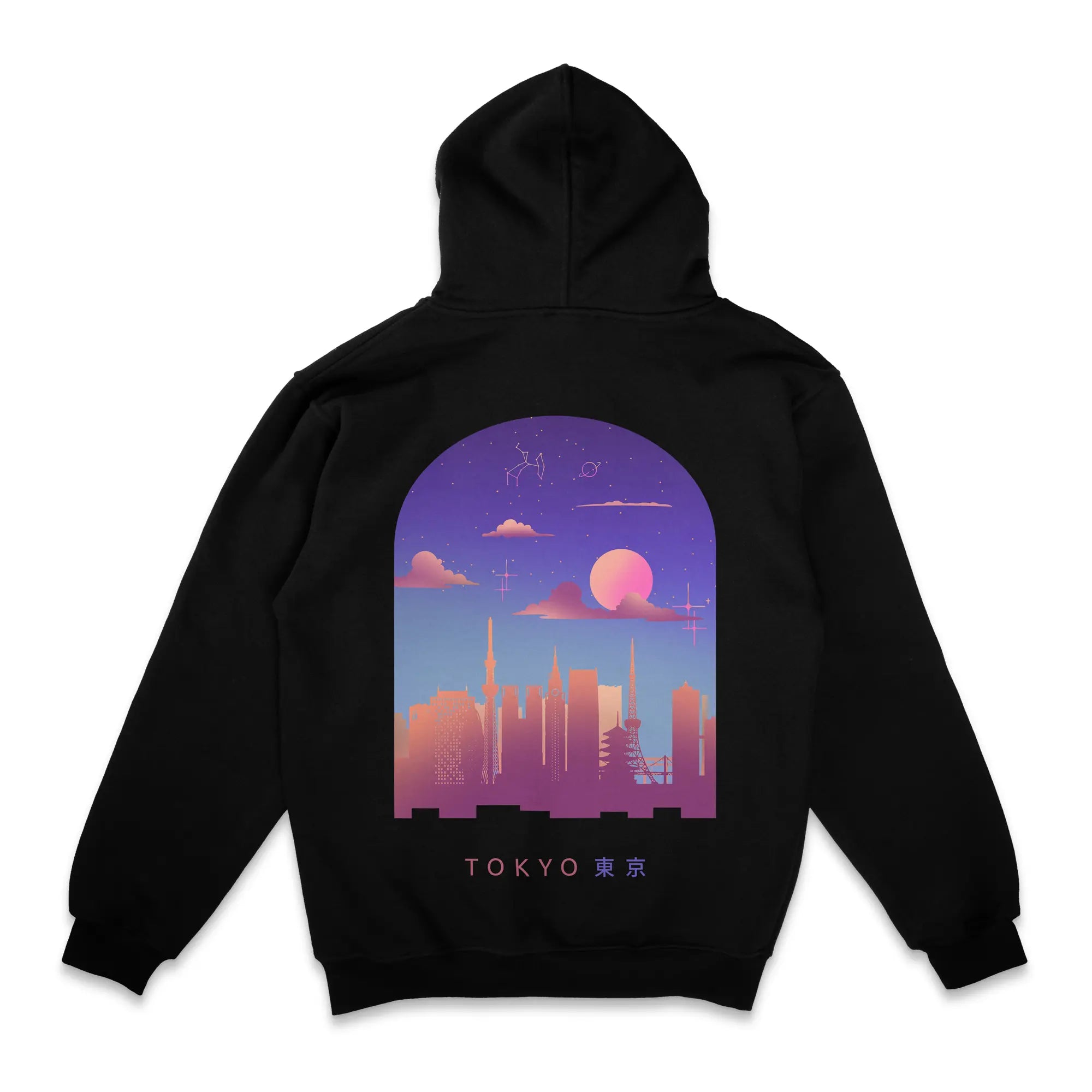 Tokyo Sky [Backprint] // Zip Hoodie