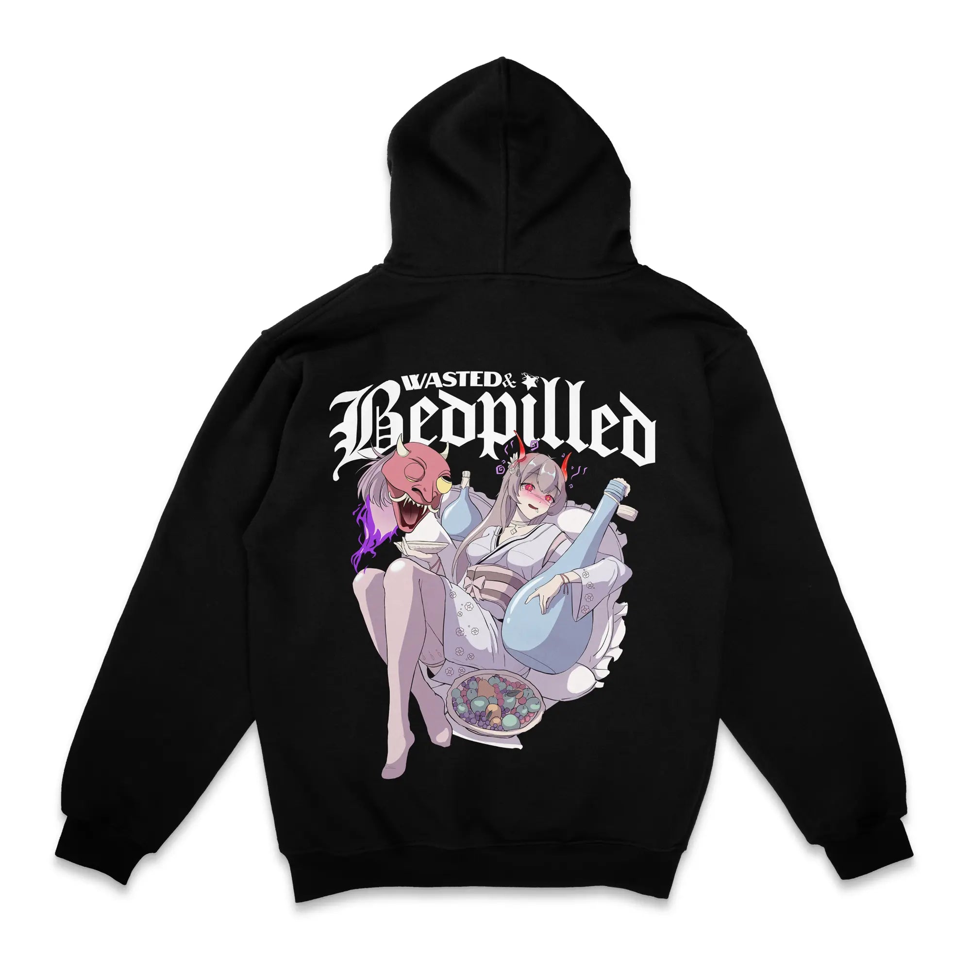 Wasted & Bedpilled Gen2 [Backprint] // Zip Hoodie