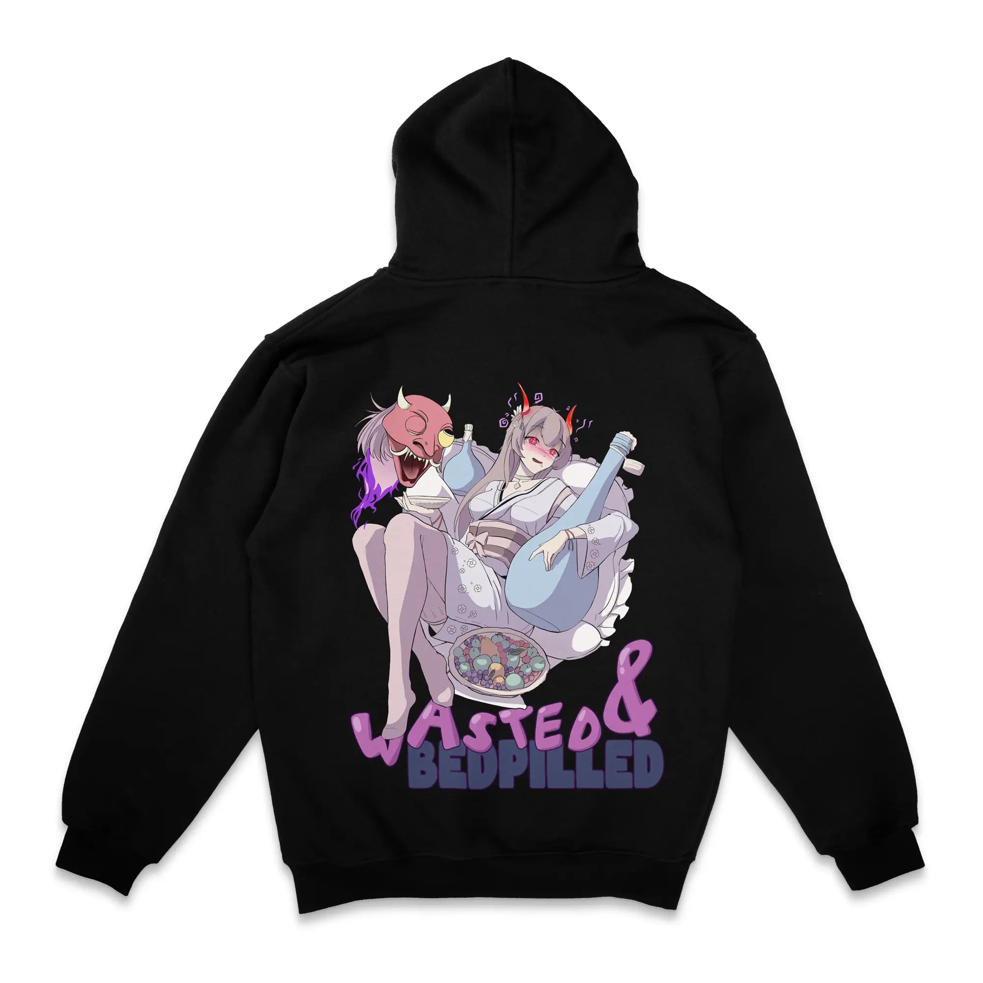 Wasted & Bedpilled Gen1 [Backprint] // Zip Hoodie