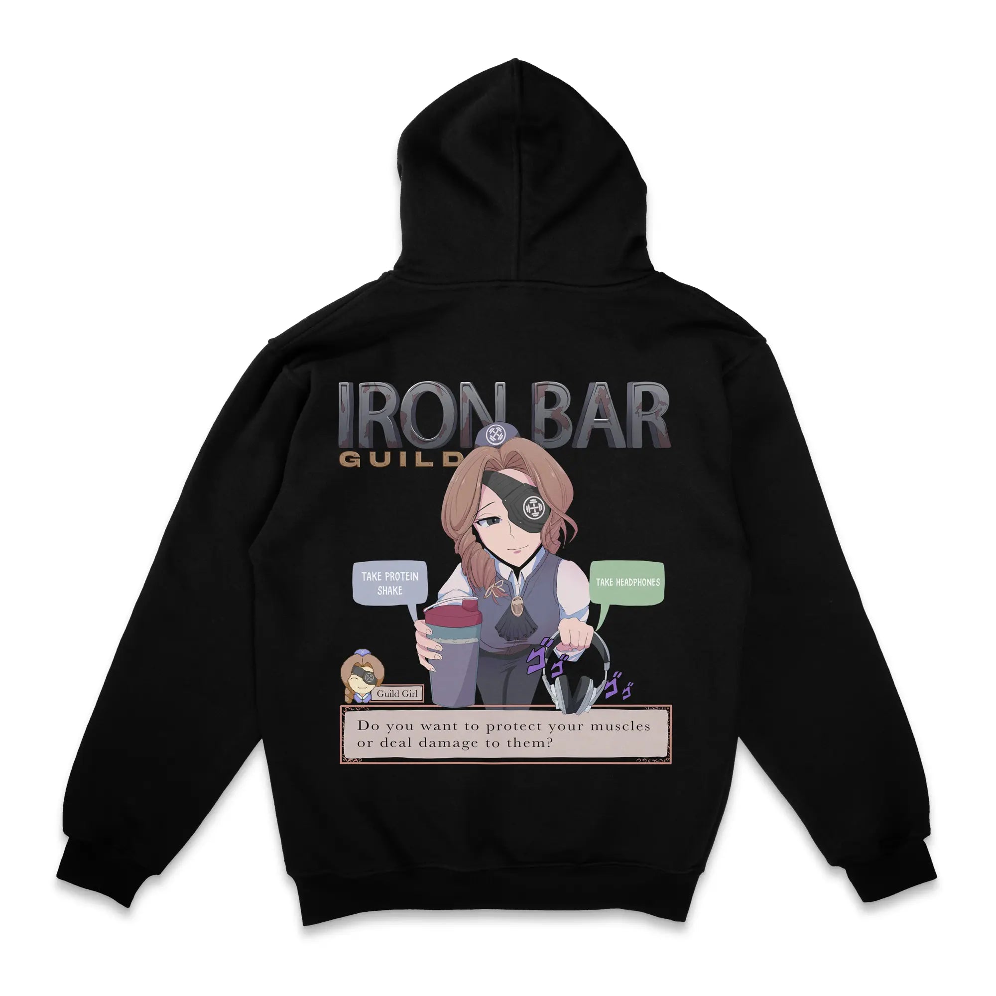 Iron Bar Guild [Backprint] // Zip Hoodie