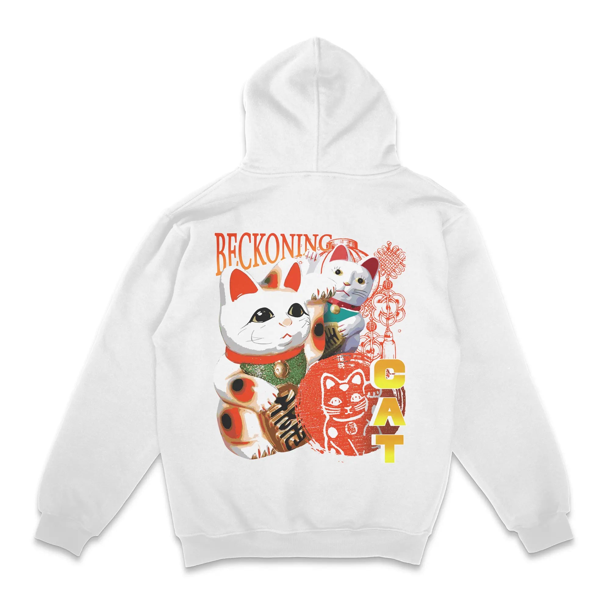 Bootleg Beckoning Cat [Backprint] // Zip Hoodie