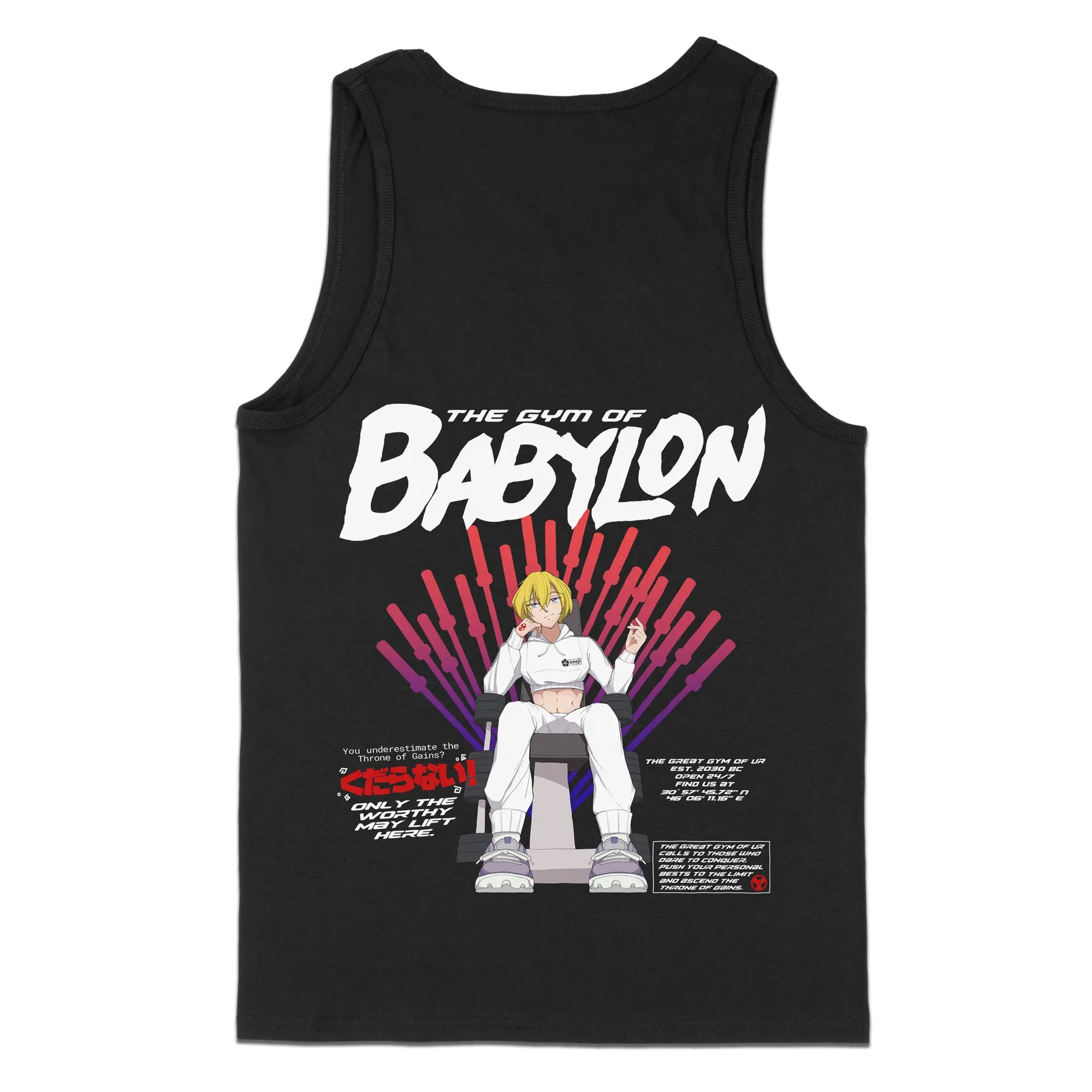 Gym of Babylon Throne Gen1 [Backprint] // Tanktop