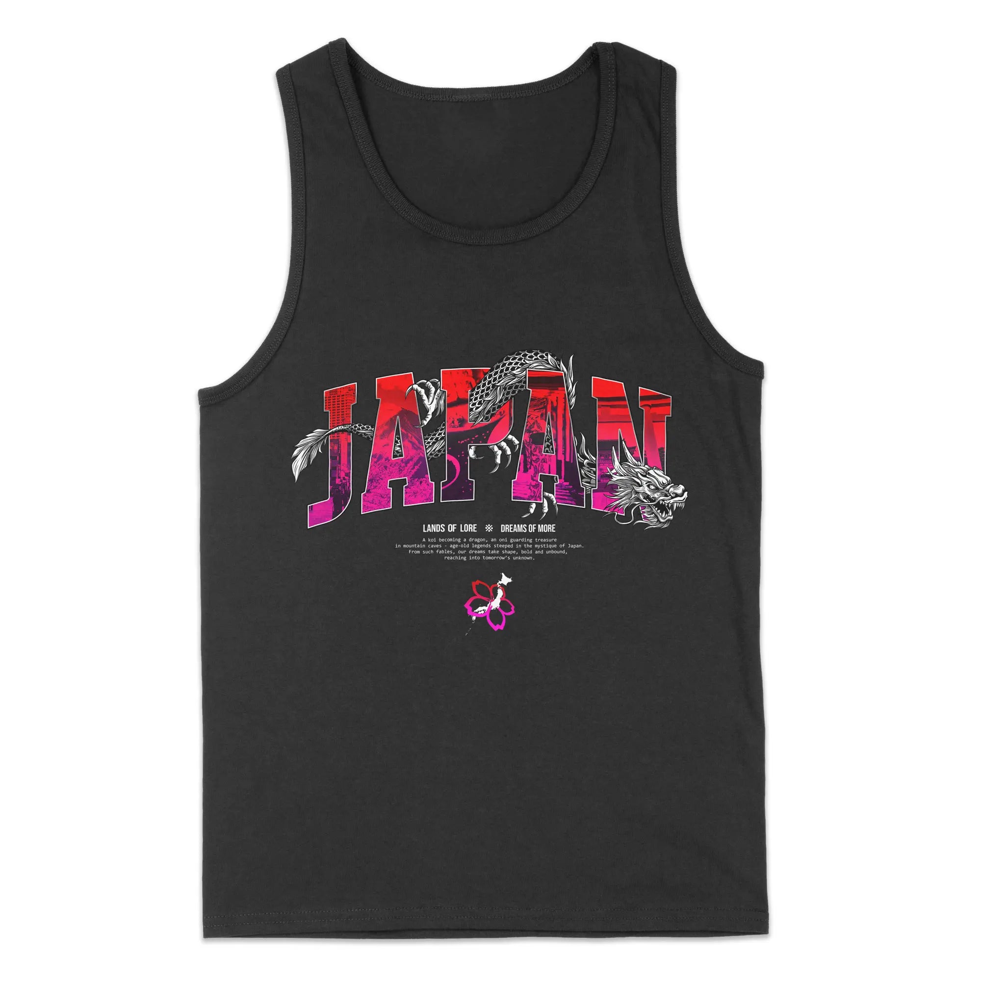 Japan Lands Of Lore Red Grad // Tanktop