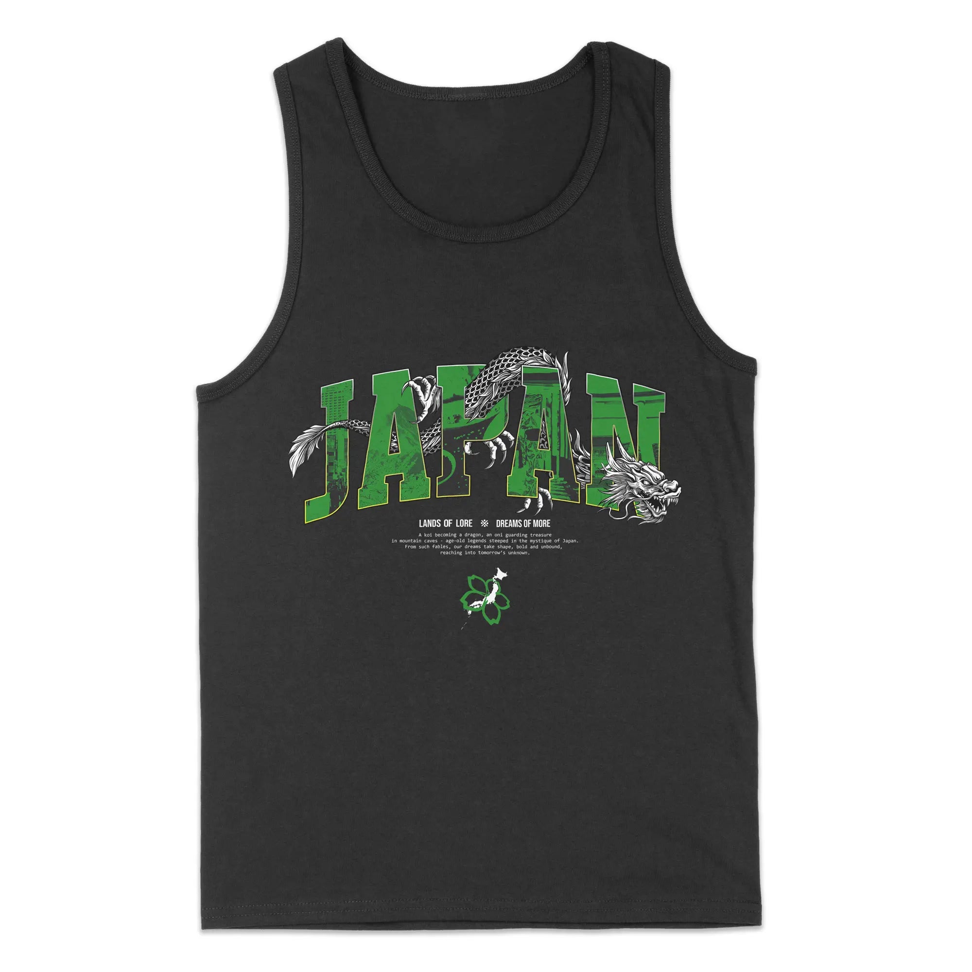 Japan Lands Of Lore Green // Tanktop